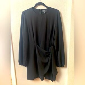 Black dress with front tie